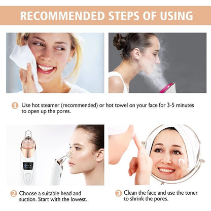 Rechargeable Vacuum Cleans Pores, Removes Blackheads