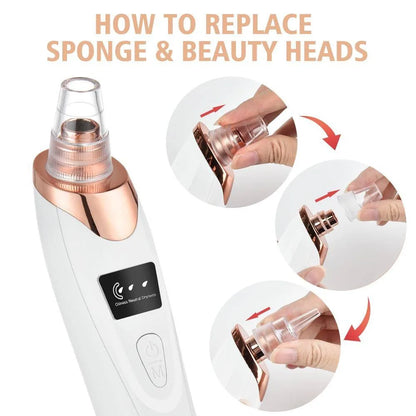 Rechargeable Vacuum Cleans Pores, Removes Blackheads