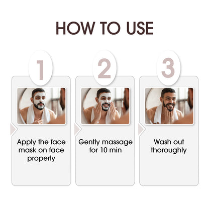 Niconi Men Enzyme De-Tan Pack for Face & Body