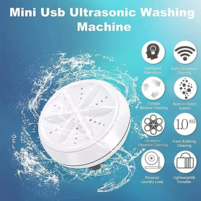 Mini Washing Machine with Turbine Wash